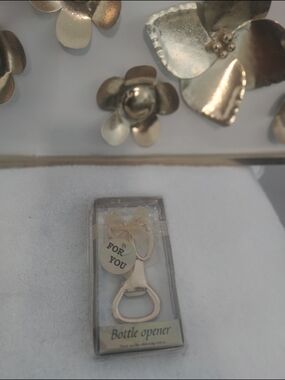 Gold Bottle Opener Keychain - For You Gift